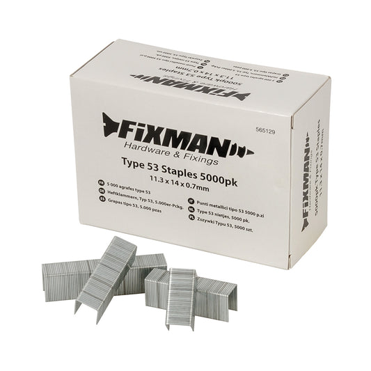 Fixman Heftklammern Tackerklammern Klammern 5000 St Typ 53 565129